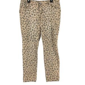 L.E.I. jeans Junior 13 beige orange Black leopard Ashley skinny regular low rise